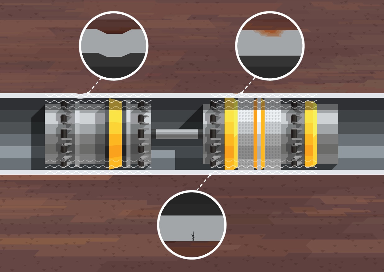 Illustration of a pipeline tool