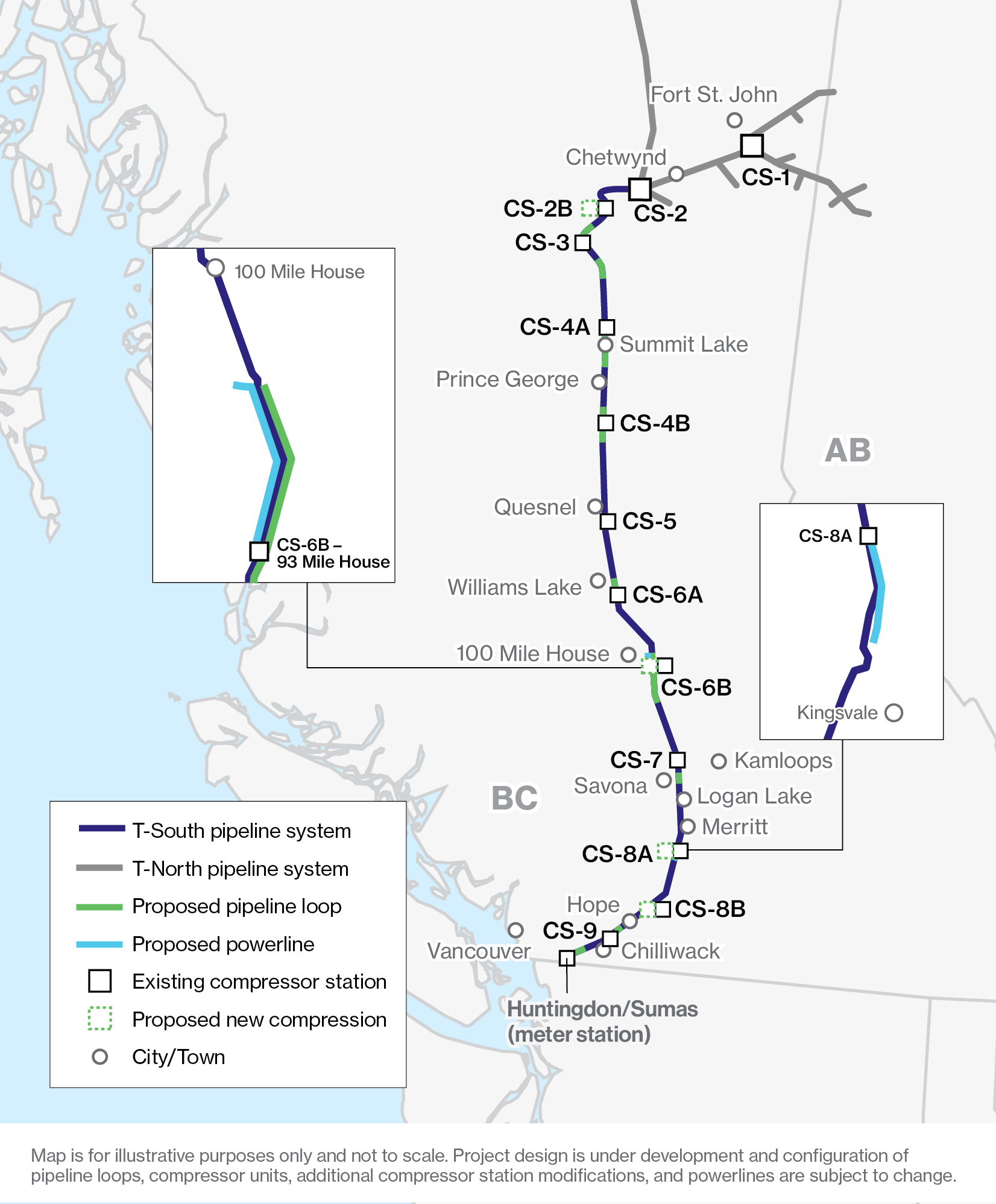Sunrise project map
