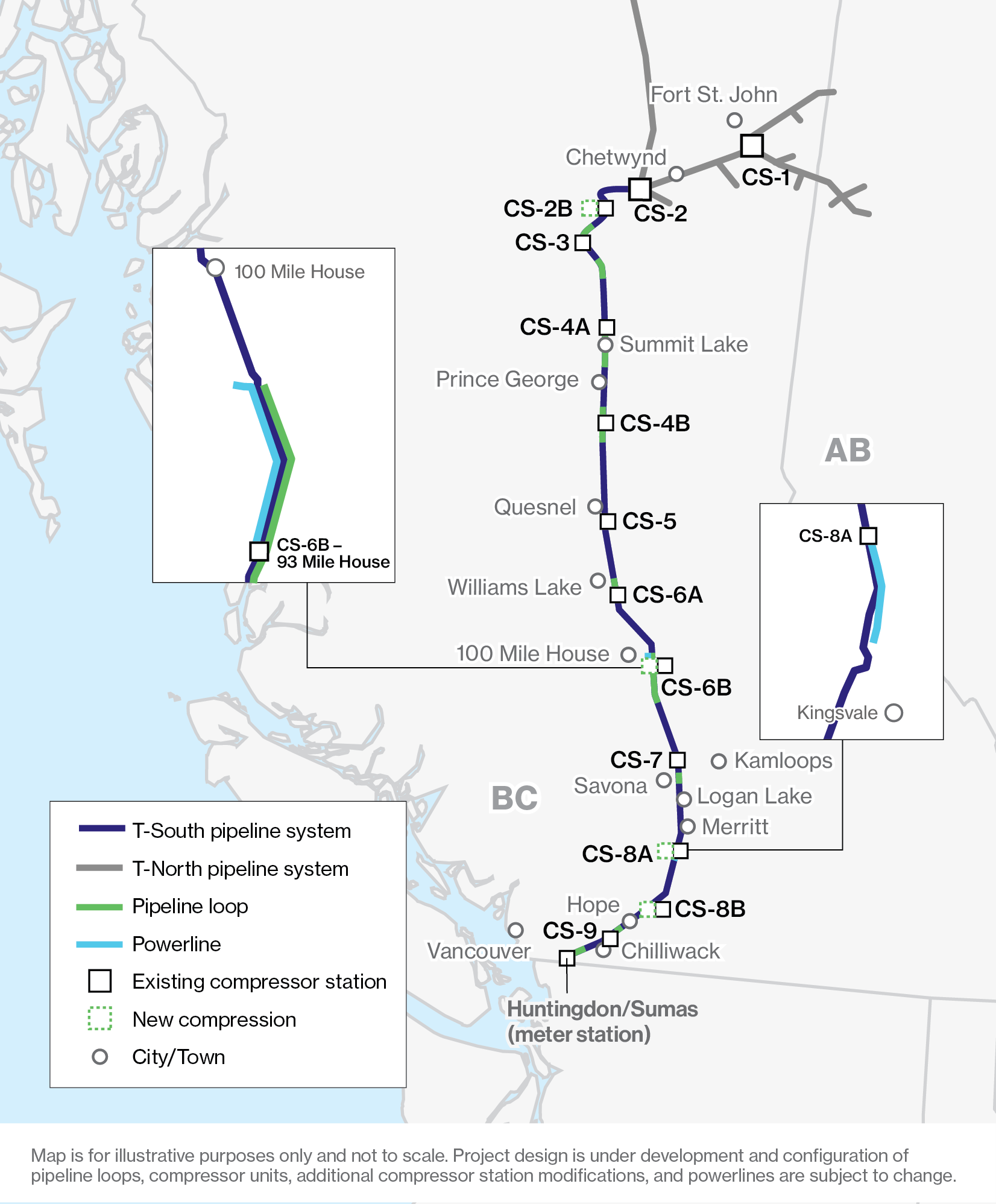 Sunrise project map
