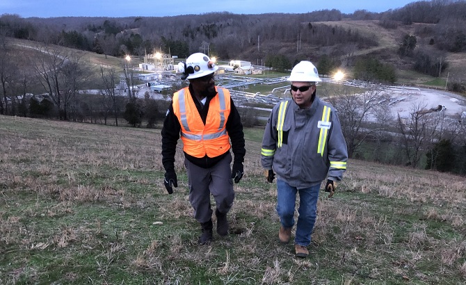 Enbridge employees at Mt. Pleasant compressor station in Tennessee