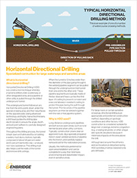 Horizontal Directional Drilling factsheet