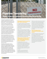 Pipeline tampering