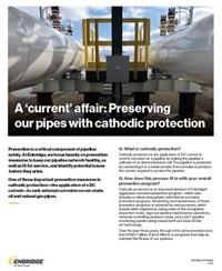 Image of pipelines and cathodic protection system