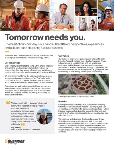 Screenshot of brochure