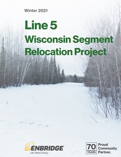 Cover of Line 5 Wisconsin newsletter