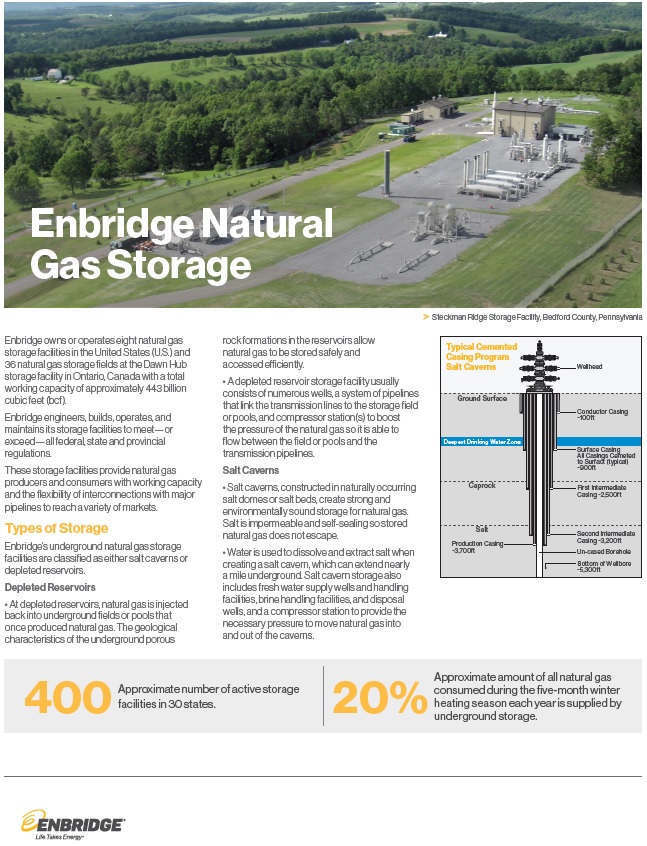 Natural Gas Storage sheet cover