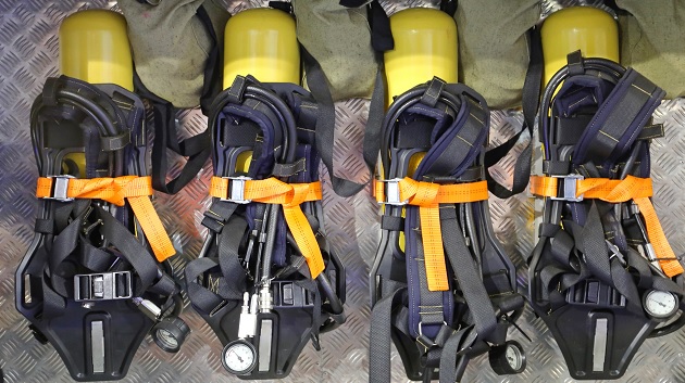 Firefighter SCBA tanks