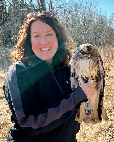 Woman with a hawk