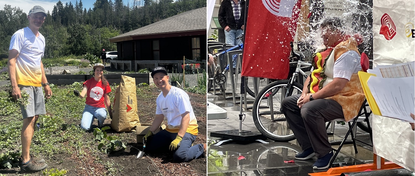 People gardening
