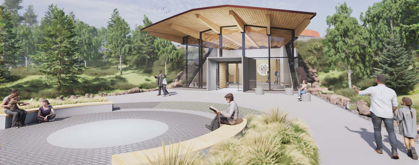 Artist rendering of cultural center